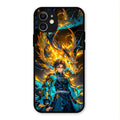 Fire Soul Tanjiro Glass Case Cover For iPhone 12