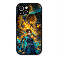 Fire Soul Tanjiro Glass Case Cover For iPhone 13