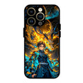 Fire Soul Tanjiro Glass Case Cover For iPhone 14 Pro Max