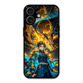 Fire Soul Tanjiro Glass Case Cover For iPhone 17