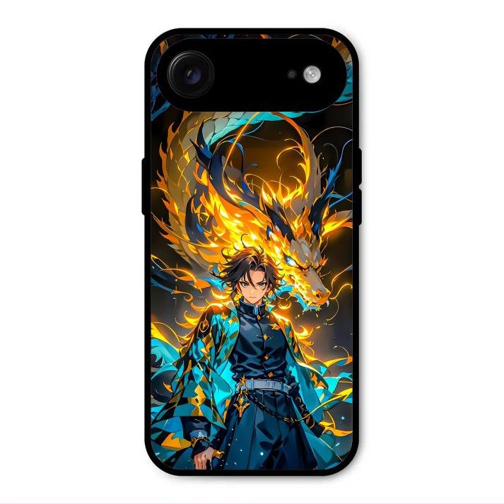 Fire Soul Tanjiro Glass Case Cover For iPhone Air