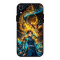 Fire Soul Tanjiro Glass Case Cover For iPhone XR