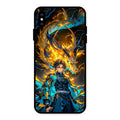 Fire Soul Tanjiro Glass Case Cover For iPhone XS Max