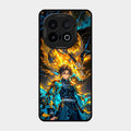 Fire Soul Tanjiro Glass Case Cover For Iqoo 13 5G
