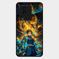 Fire Soul Tanjiro Glass Case Cover For Iqoo Neo 7 Pro 5G