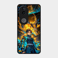 Fire Soul Tanjiro Glass Case Cover For Iqoo Z10R