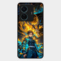 Fire Soul Tanjiro Glass Case Cover For Iqoo Z6 Pro 5G