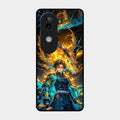 Fire Soul Tanjiro Glass Case Cover For Iqoo Z9S 5G