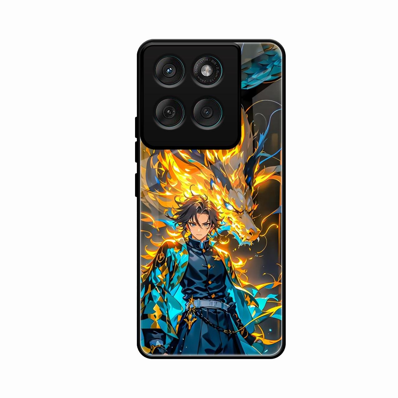 Fire Soul Tanjiro Glass Case Cover For Motorola Edge 60 5G