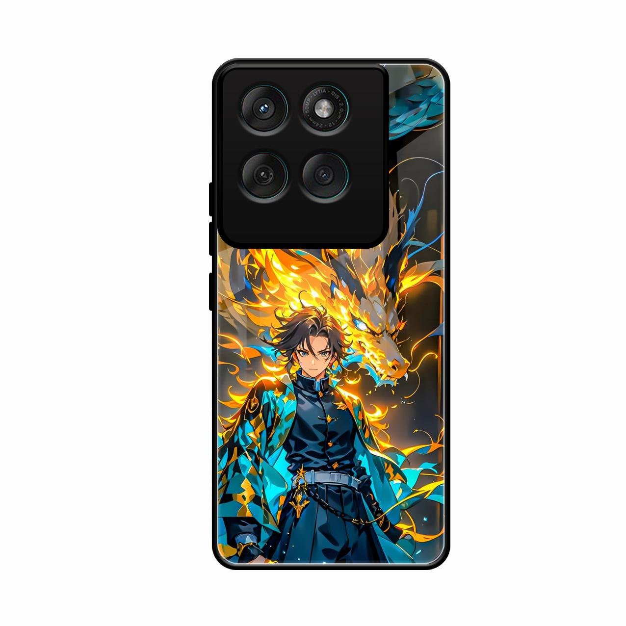 Fire Soul Tanjiro Glass Case Cover For Motorola Edge 60 Pro 5G