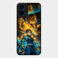 Fire Soul Tanjiro Glass Case Cover For Motorola G45 5G