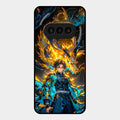 Fire Soul Tanjiro Glass Case Cover For Nothing Phone 3A 5G