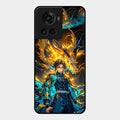 Fire Soul Tanjiro Glass Case Cover For Oneplus 10R 5G