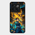 Fire Soul Tanjiro Glass Case Cover For Oneplus 10T 5G