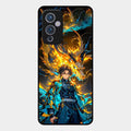 Fire Soul Tanjiro Glass Case Cover For Oneplus 9 5G