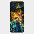 Fire Soul Tanjiro Glass Case Cover For Oneplus 9 Pro 5G