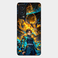 Fire Soul Tanjiro Glass Case Cover For Oneplus Nord 2 5G