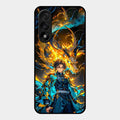 Fire Soul Tanjiro Glass Case Cover For Oneplus Nord 5 5G