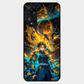 Fire Soul Tanjiro Glass Case Cover For Oppo A78 5G