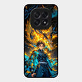 Fire Soul Tanjiro Glass Case Cover For Oppo F29 5G