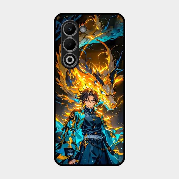 Fire Soul Tanjiro Glass Case Cover For Oppo K13X 5G