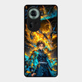 Fire Soul Tanjiro Glass Case Cover For Oppo Reno 11 5G