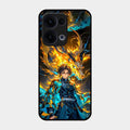 Fire Soul Tanjiro Glass Case Cover For Oppo Reno 13 5G