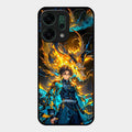 Fire Soul Tanjiro Glass Case Cover For Oppo Reno 14 5G
