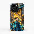 Fire Soul Tanjiro Glass Case Cover For Oppo Reno 15C 5G