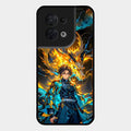 Fire Soul Tanjiro Glass Case Cover For Oppo Reno 8 5G