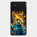 Fire Soul Tanjiro Glass Case Cover For Poco X4 Pro 5G
