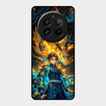 Fire Soul Tanjiro Glass Case Cover For Realme 12 Pro Plus 5G