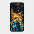 Fire Soul Tanjiro Glass Case Cover For Realme 13 Plus 5G
