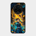 Fire Soul Tanjiro Glass Case Cover For Realme 14 Pro 5G