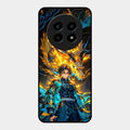 Fire Soul Tanjiro Glass Case Cover For Realme 14 Pro Lite 5G