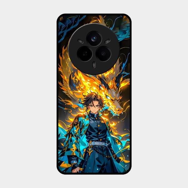 Fire Soul Tanjiro Glass Case Cover For Realme 14 Pro Plus 5G