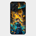Fire Soul Tanjiro Glass Case Cover For Realme C33 2023