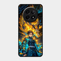 Fire Soul Tanjiro Glass Case Cover For Realme C65 5G