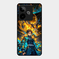 Fire Soul Tanjiro Glass Case Cover For Realme Gt 7 5G