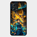 Fire Soul Tanjiro Glass Case Cover For Redmi Note 12 5G