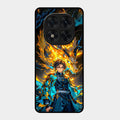 Fire Soul Tanjiro Glass Case Cover For Redmi Note 15 Pro 5G