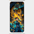 Fire Soul Tanjiro Glass Case Cover For Redmi Note 9 Pro Max