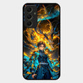 Fire Soul Tanjiro Glass Case Cover For Samsung Galaxy A34 5G