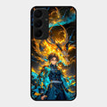 Fire Soul Tanjiro Glass Case Cover For Samsung Galaxy A35 5G