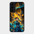 Fire Soul Tanjiro Glass Case Cover For Samsung Galaxy A55 5G