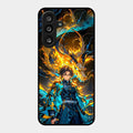 Fire Soul Tanjiro Glass Case Cover For Samsung Galaxy F55 5G