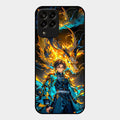 Fire Soul Tanjiro Glass Case Cover For Samsung Galaxy M33 5G