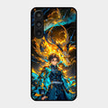 Fire Soul Tanjiro Glass Case Cover For Samsung Galaxy M35 5G