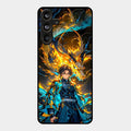 Fire Soul Tanjiro Glass Case Cover For Samsung Galaxy M55 5G