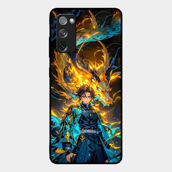 Fire Soul Tanjiro Glass Case Cover For Samsung Galaxy S20 Fe 5G
